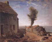 Jean Francois Millet End of the Hamlet of Gruchy Germany oil painting artist